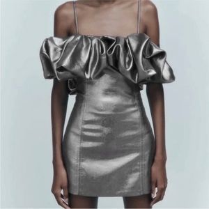 Zara silver dress